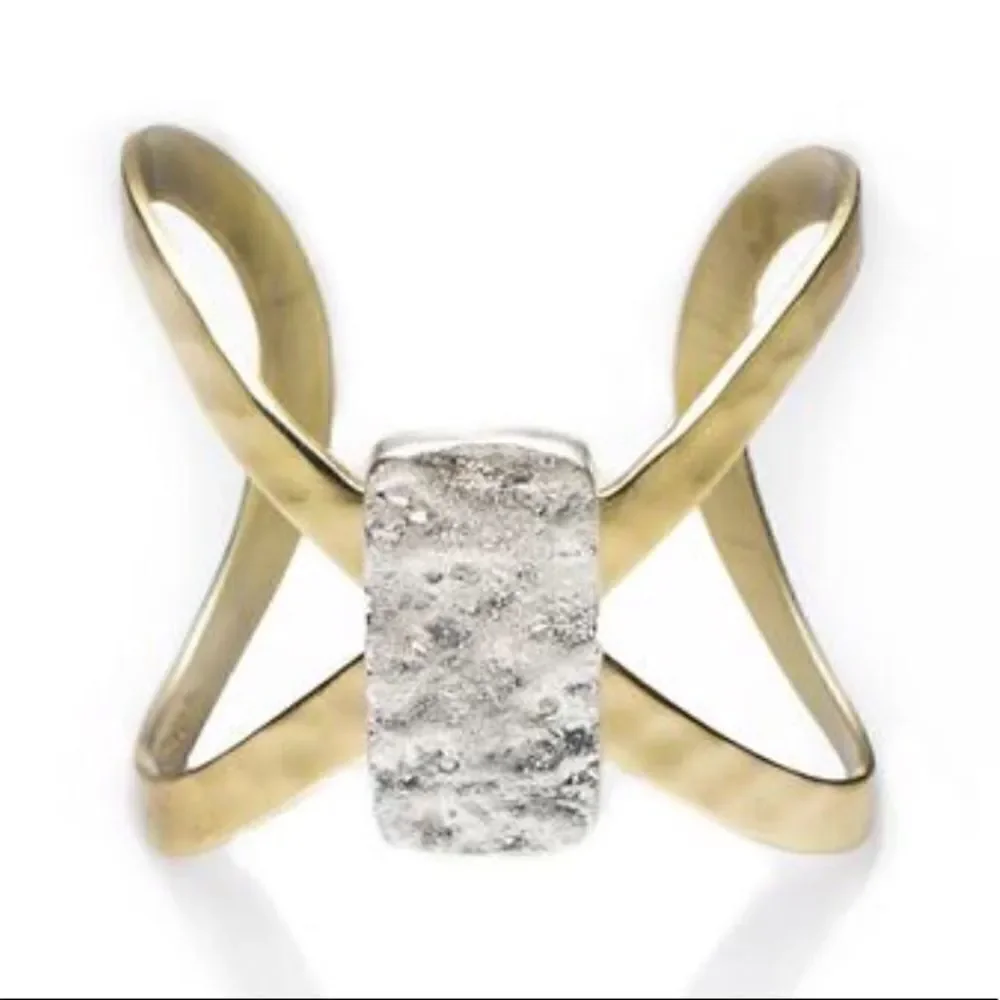 RUSTIC CUFF Golden Silver Cuff!